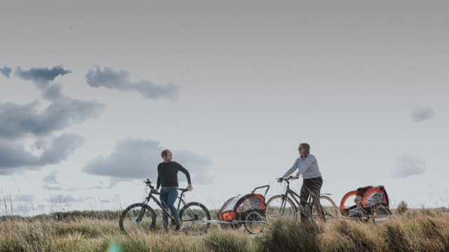 Family Cycling at Lough Boora