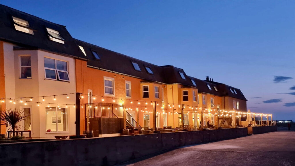 Promenade Bistro Bar Terrace at Night